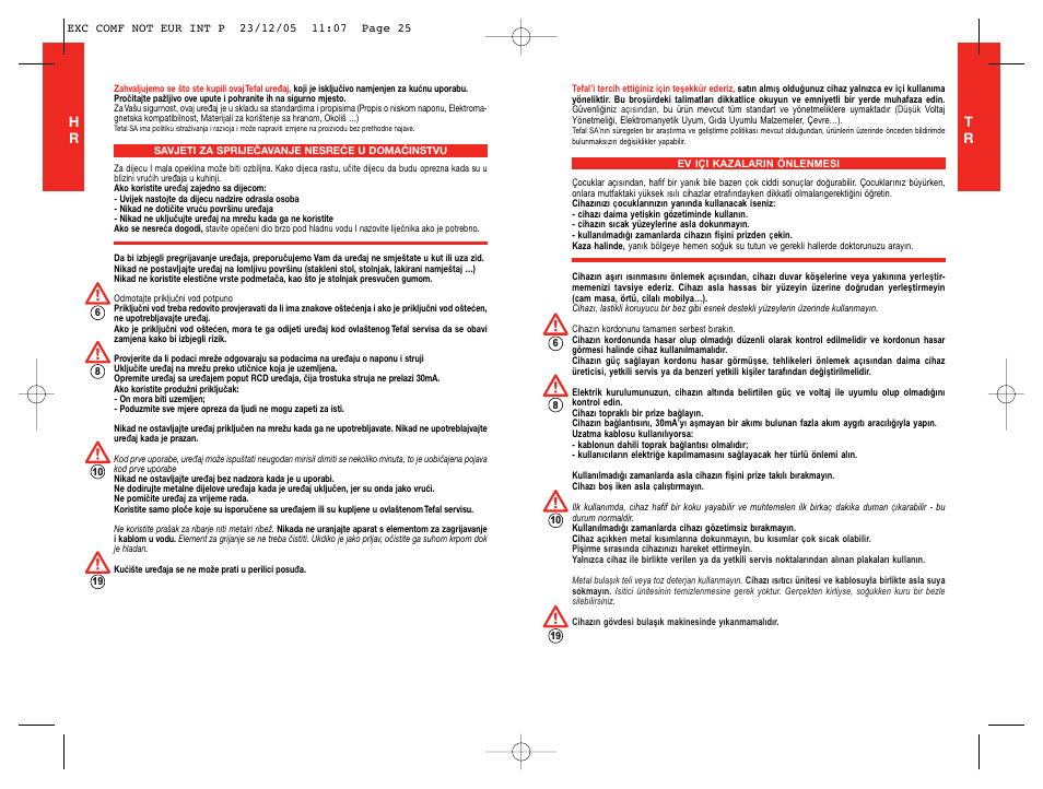 Tr h r | Tefal TG5330 User Manual | Page 13 / 15