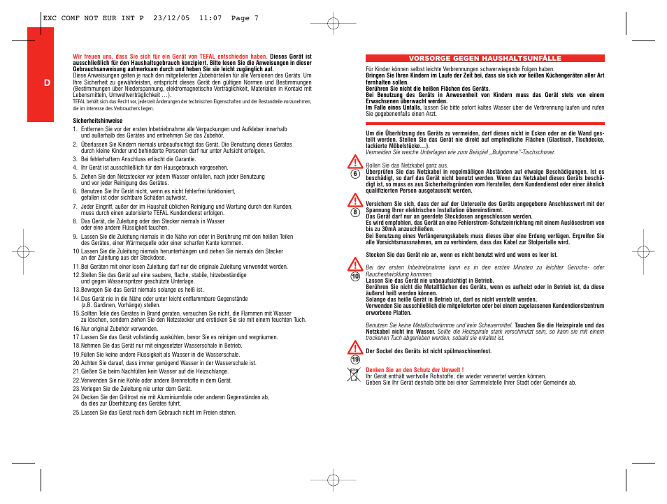 Tefal TG5330 User Manual | Page 4 / 15