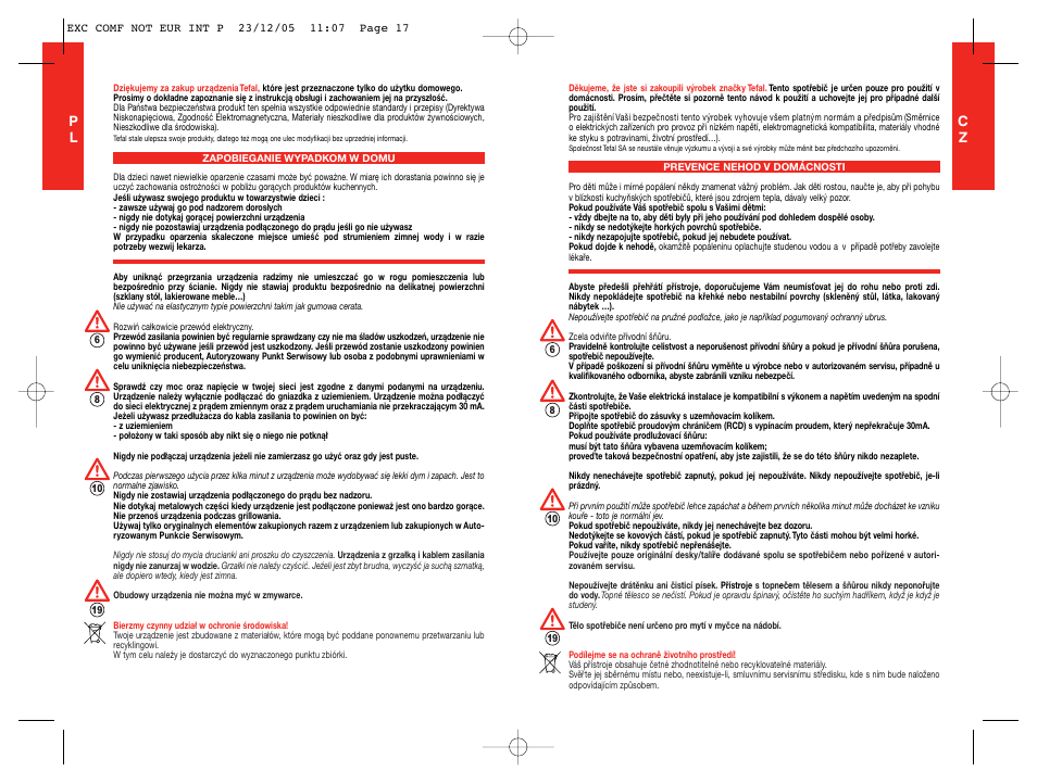 Tefal TG5330 User Manual | Page 9 / 15