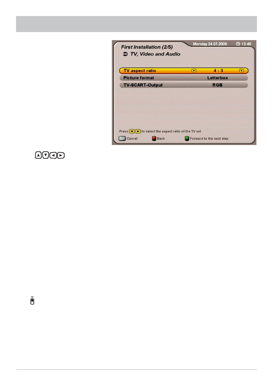 First installation | Kathrein UFS 712sw User Manual | Page 14 / 72
