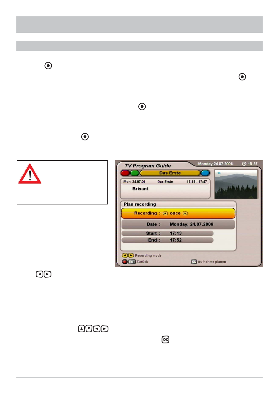 Epg - electronic programme guide | Kathrein UFS 712sw User Manual | Page 32 / 72