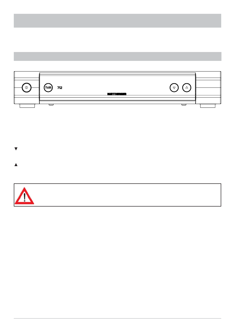 Using the front panel, Backup operation | Kathrein UFS 712sw User Manual | Page 63 / 72