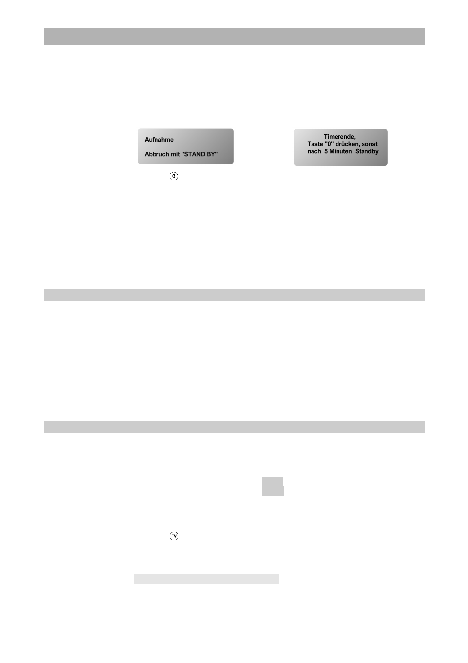 Receiver operation, Daily and weekly repeated switch-on, Video recorder playback (vcr) | Kathrein UFD 430 User Manual | Page 14 / 39