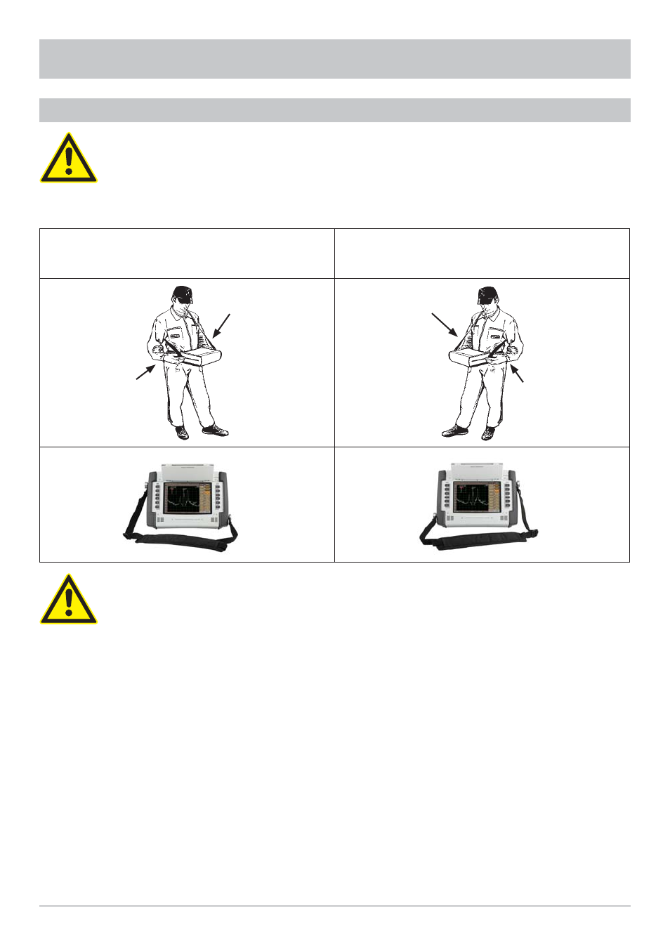 Operation, Using the device on the shoulder strap | Kathrein MSK 200/S2 User Manual | Page 8 / 24