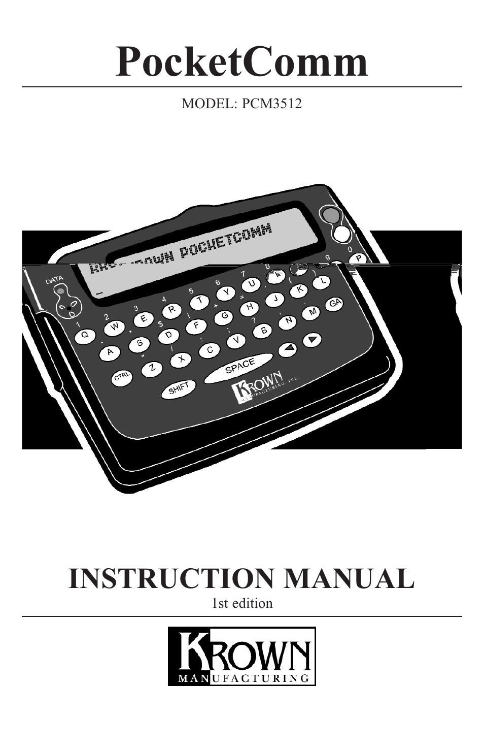 Krown Manufacturing PCM3512 User Manual | 22 pages