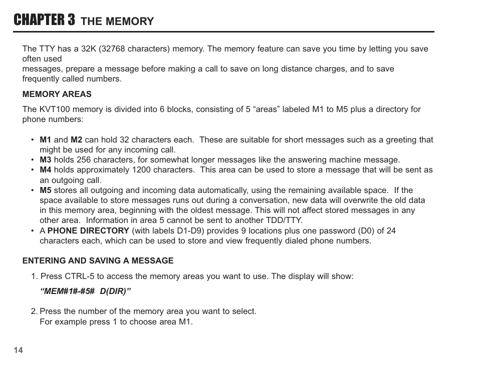 Chapter 3 | Krown Manufacturing KVT100 User Manual | Page 16 / 34