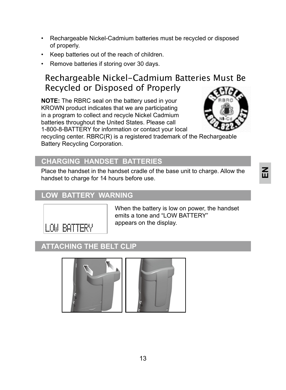 Krown Manufacturing KR2812 User Manual | Page 13 / 40
