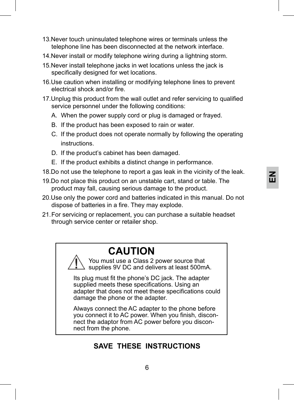 Caution | Krown Manufacturing KR2812 User Manual | Page 6 / 40