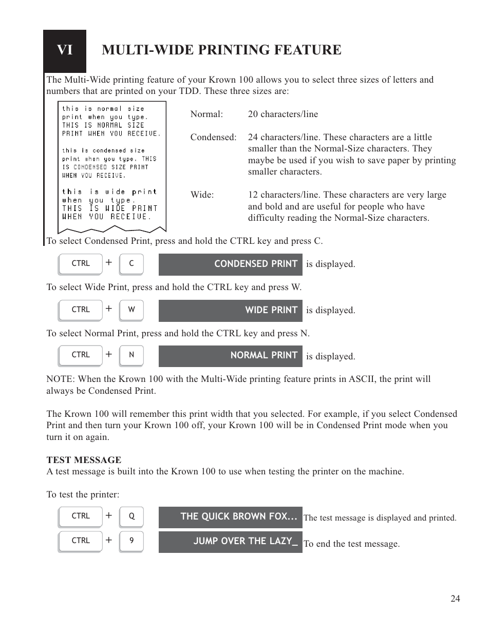Multi-wide printing feature | Krown Manufacturing Model Krown 100 User Manual | Page 27 / 44