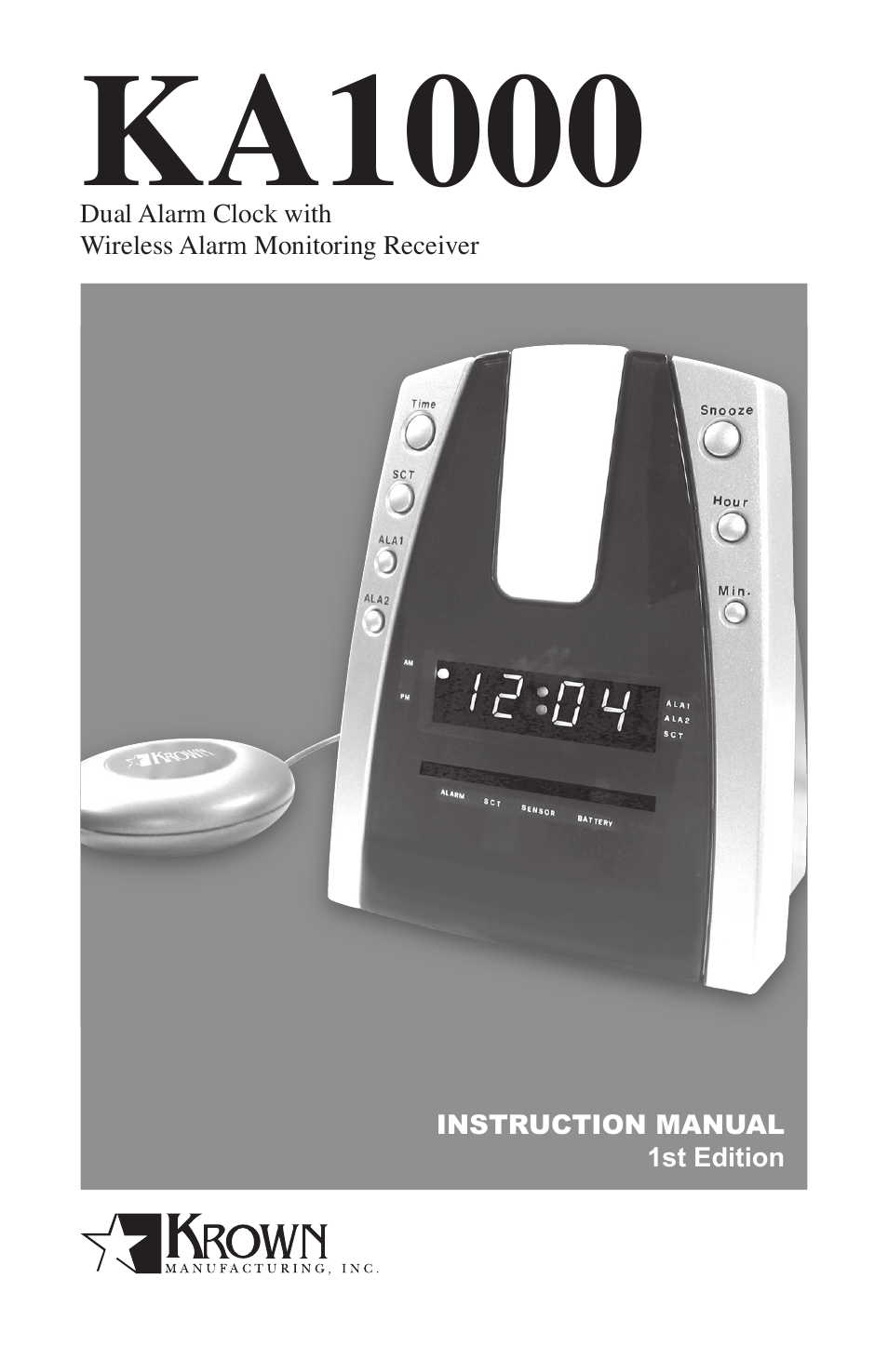 Krown Manufacturing KA1000 User Manual | 20 pages