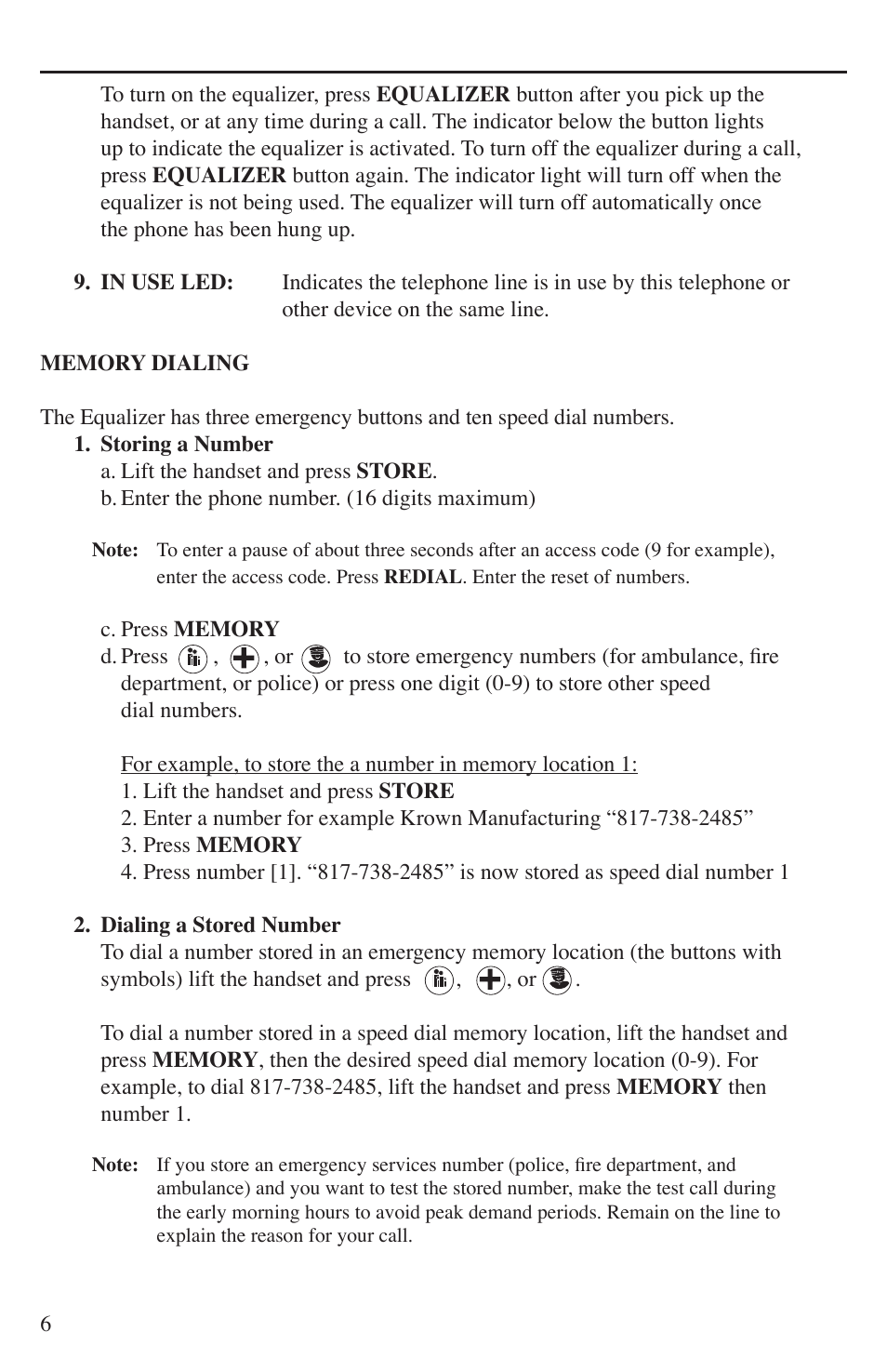 Krown Manufacturing K-EQ40 User Manual | Page 8 / 12