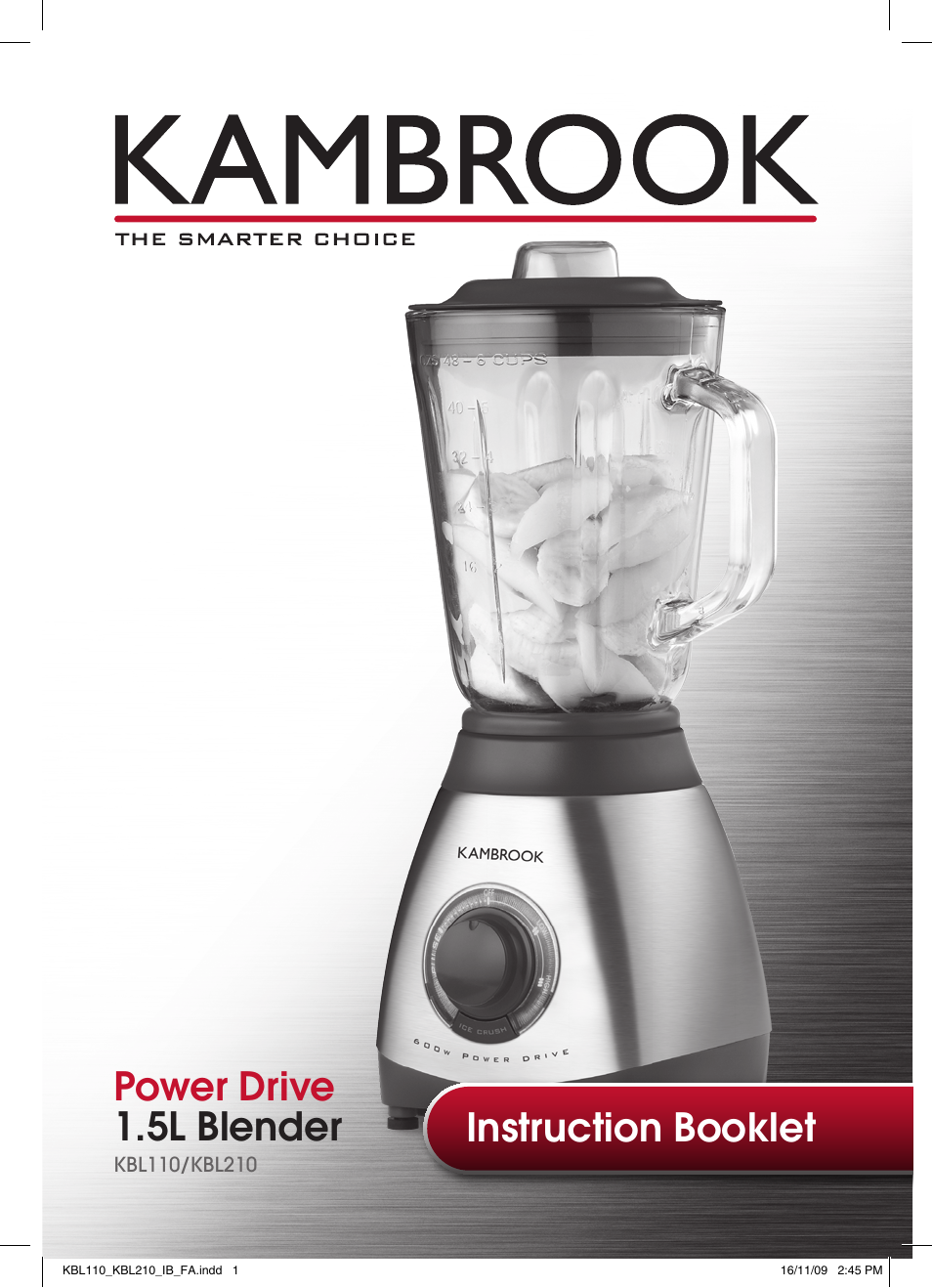 Kambrook KBL210 User Manual | 16 pages