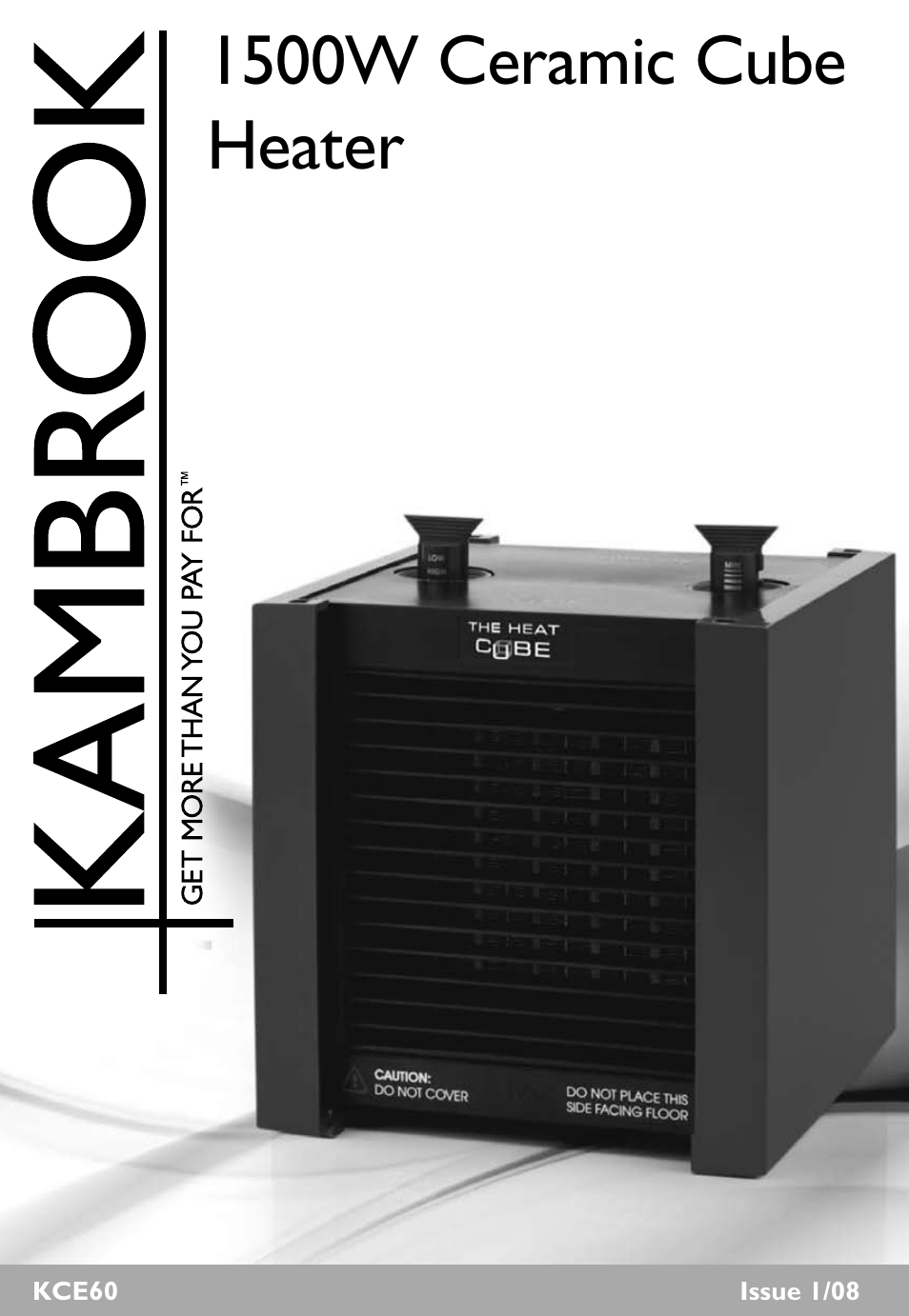 Kambrook KCE60 User Manual | 6 pages