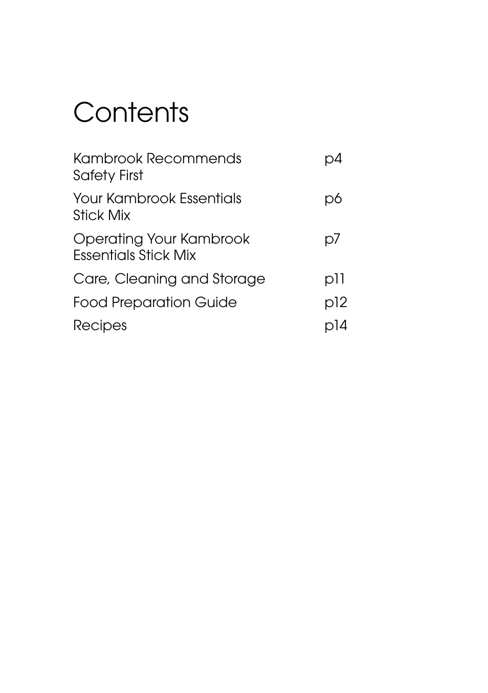 Kambrook Stick Mix KSB7 User Manual | Page 4 / 20