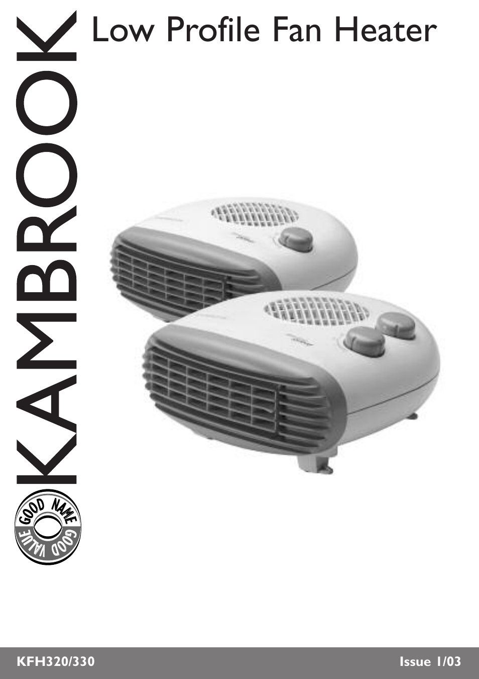 Kambrook KFH330 User Manual | 8 pages