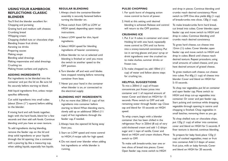 Kambrook KB815B User Manual | Page 3 / 6