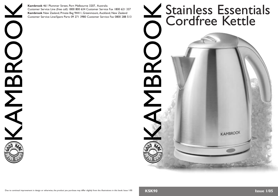 Kambrook KSK90 User Manual | 4 pages