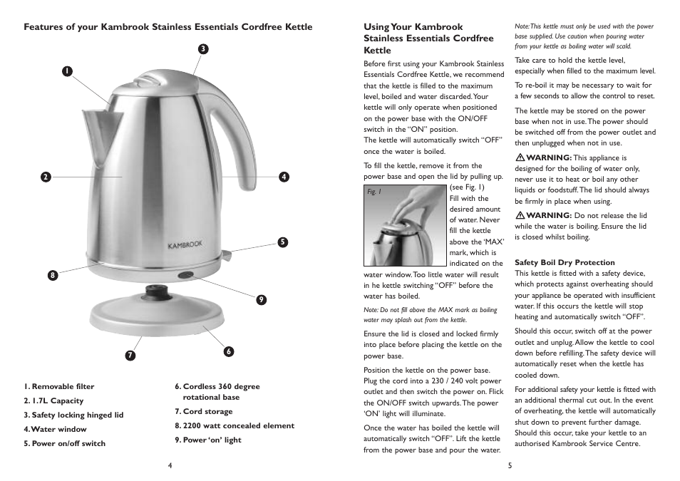Kambrook KSK90 User Manual | Page 3 / 4