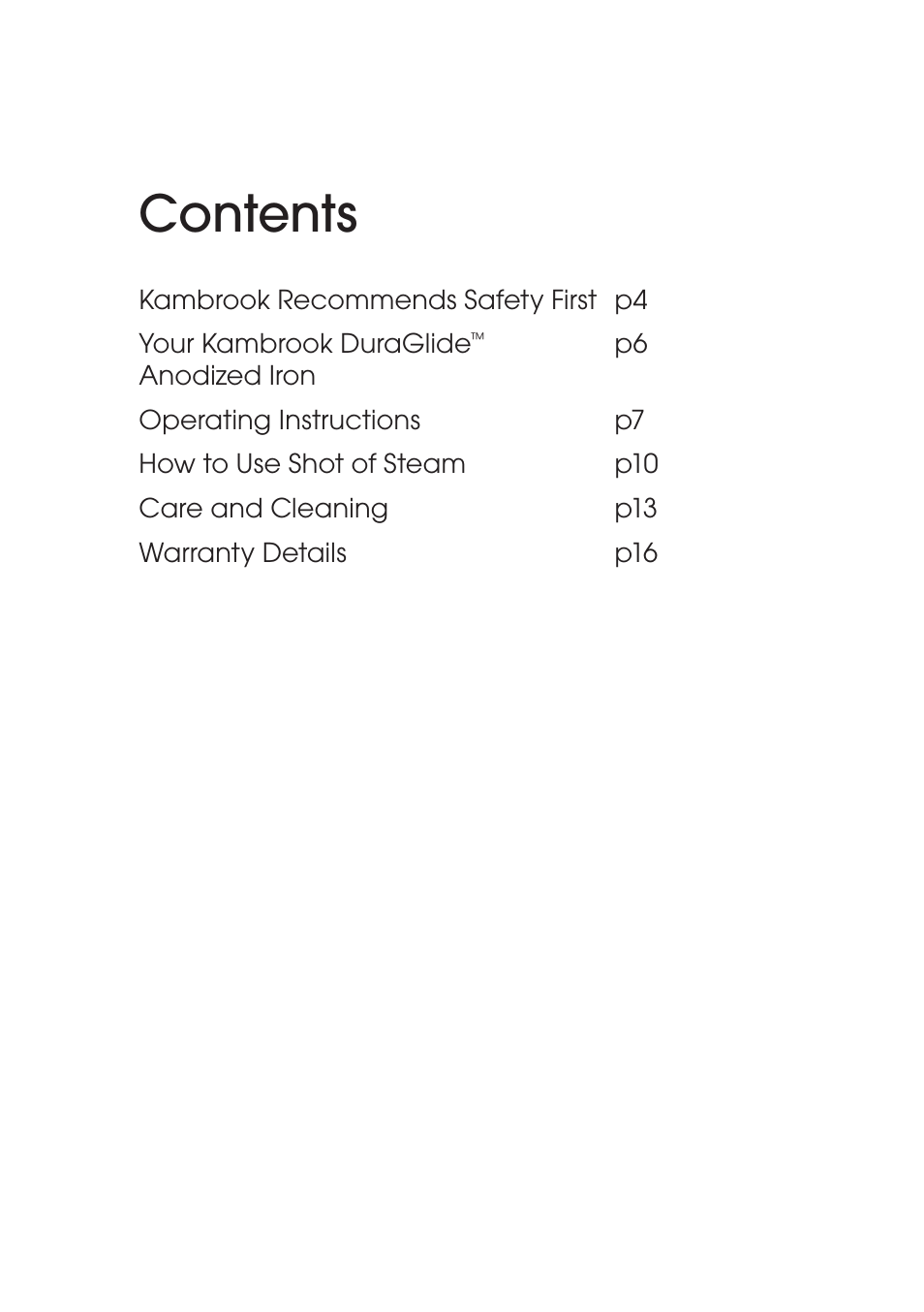 Kambrook DURAGLIDE KI820 User Manual | Page 3 / 16