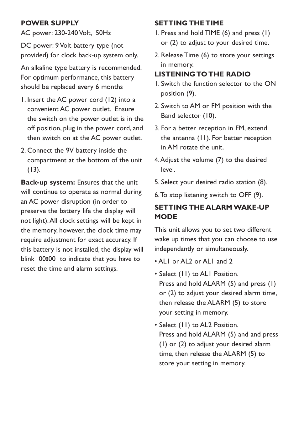 Kambrook KCR40 User Manual | Page 3 / 6