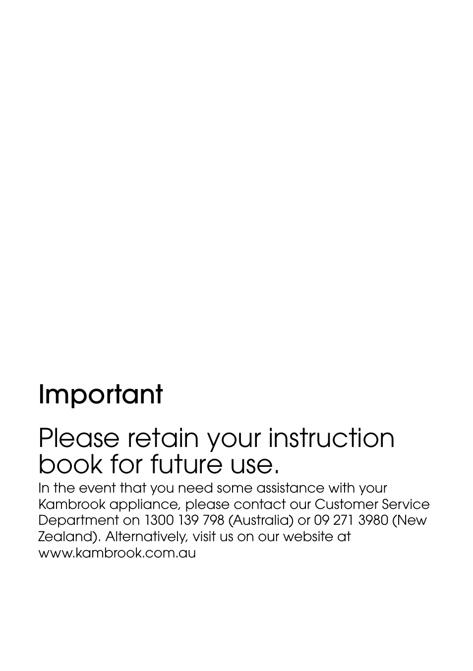 Kambrook LITTLE CHEFS KIS20 User Manual | Page 2 / 12