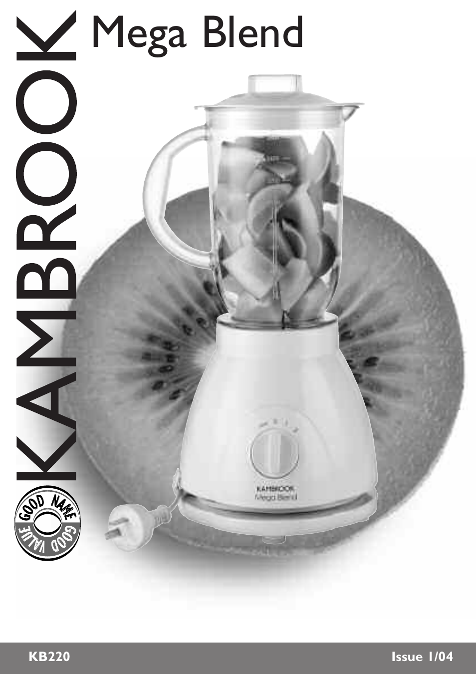 Kambrook Mega Blend KB220 User Manual | 12 pages