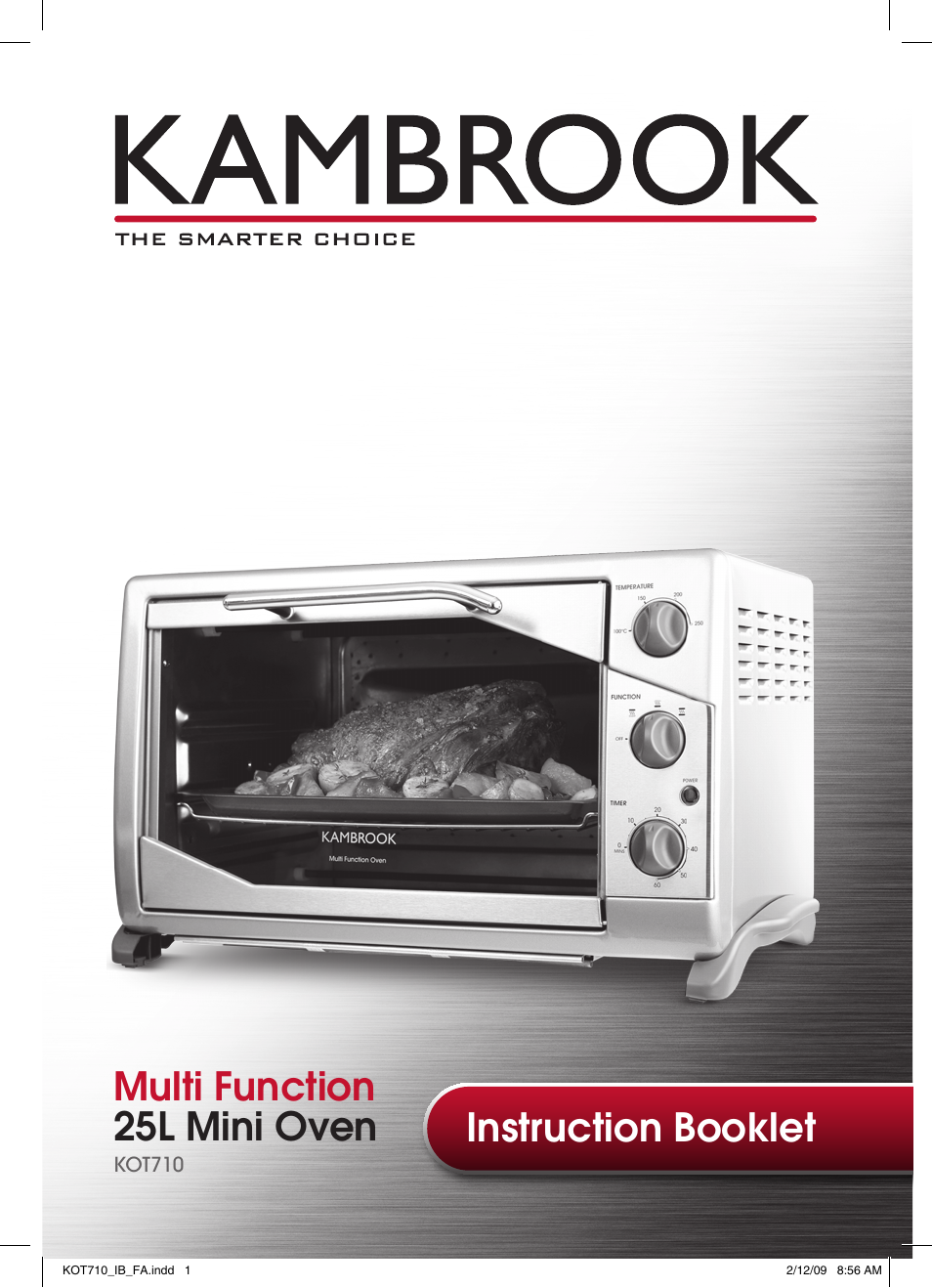 Kambrook KOT710 User Manual | 20 pages