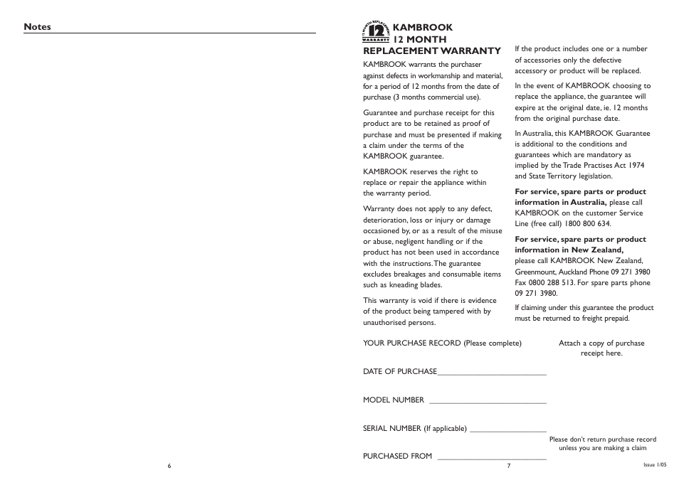 Kambrook 8 Litre Urn KUR10 User Manual | Page 4 / 4