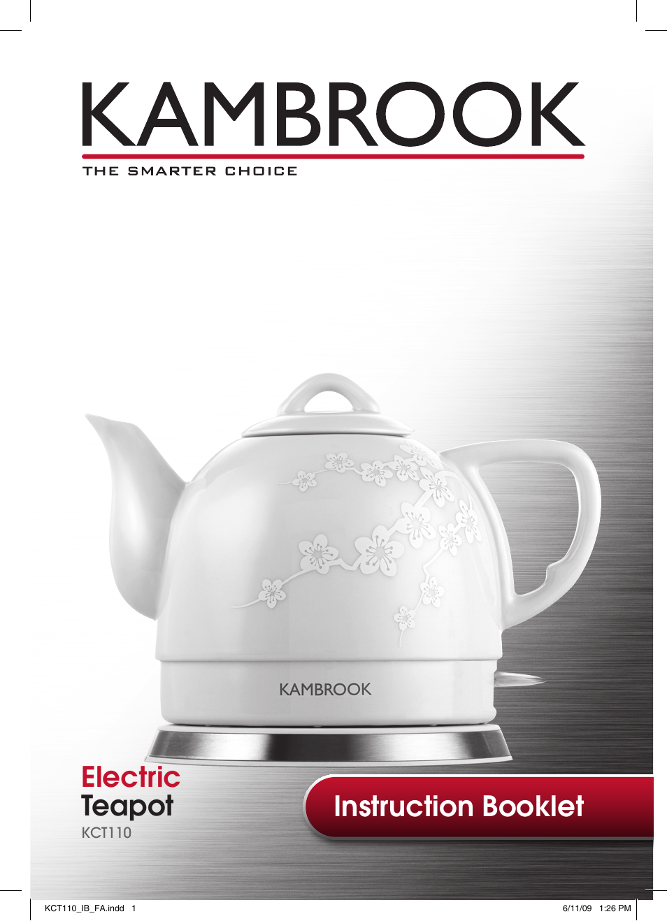 Kambrook KCT110 User Manual | 16 pages