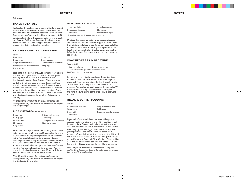 Kambrook KSC320 User Manual | Page 7 / 8