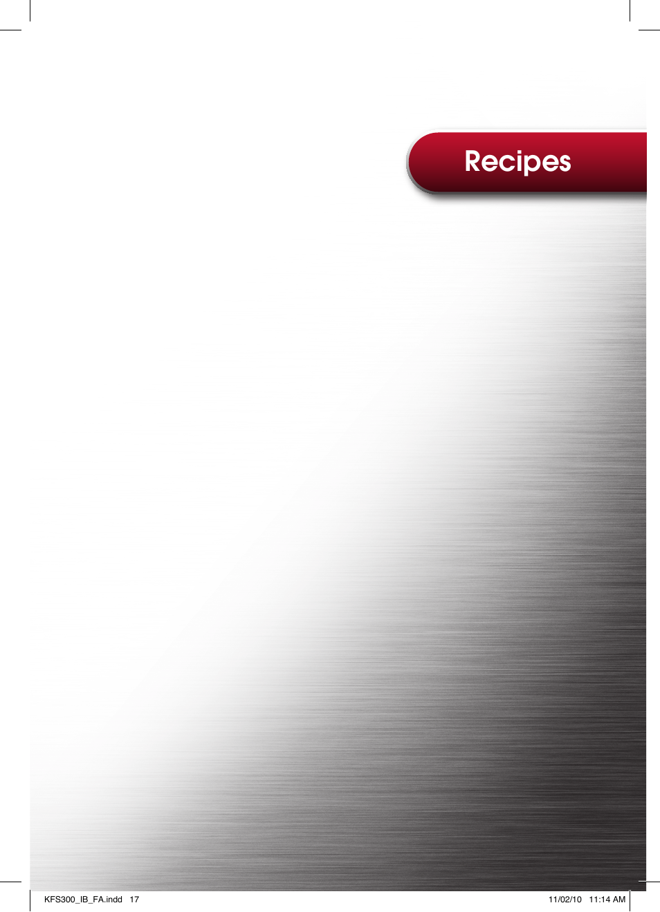 Recipes | Kambrook KFS300 User Manual | Page 17 / 28