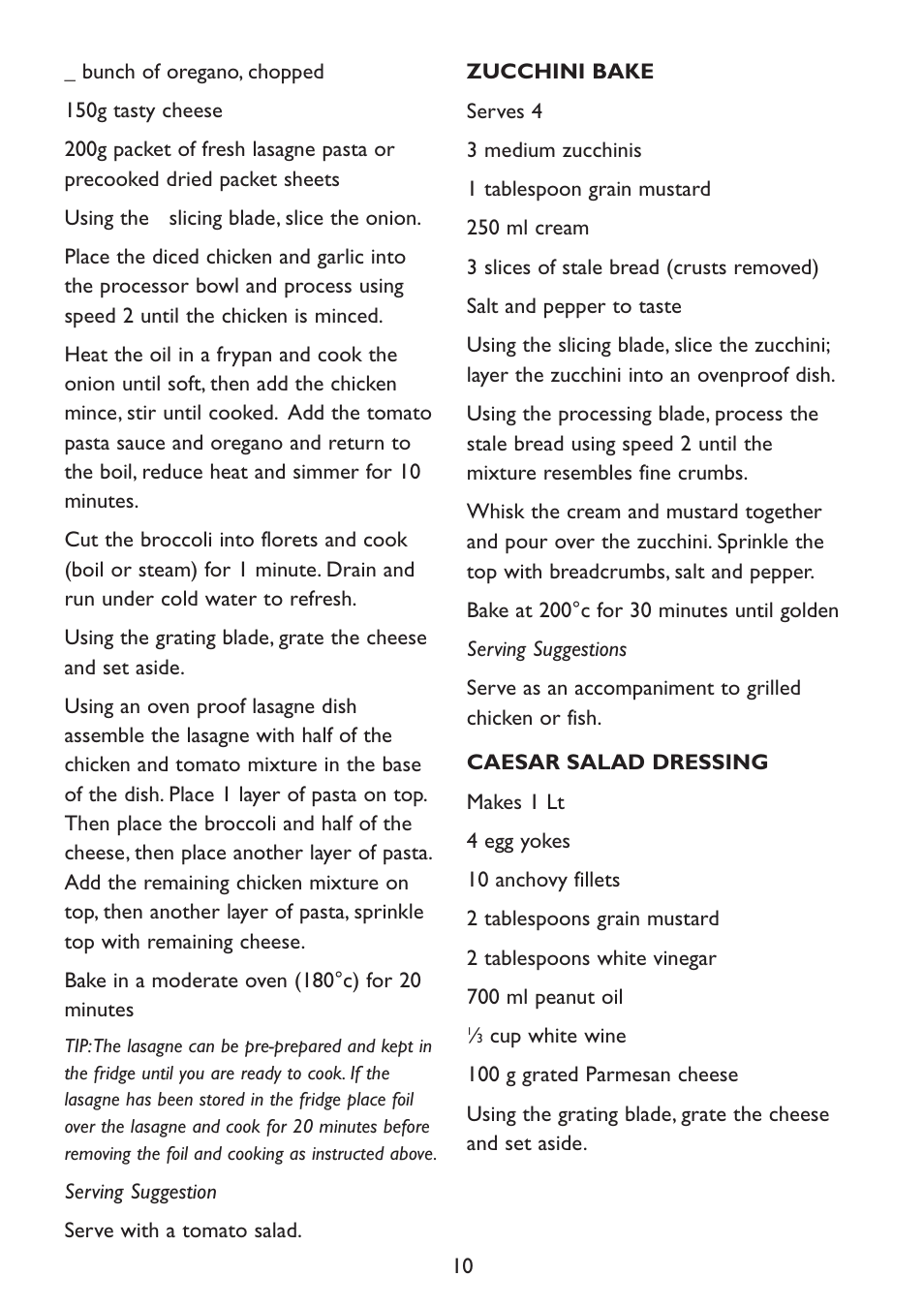 Kambrook KFP80 User Manual | Page 10 / 16