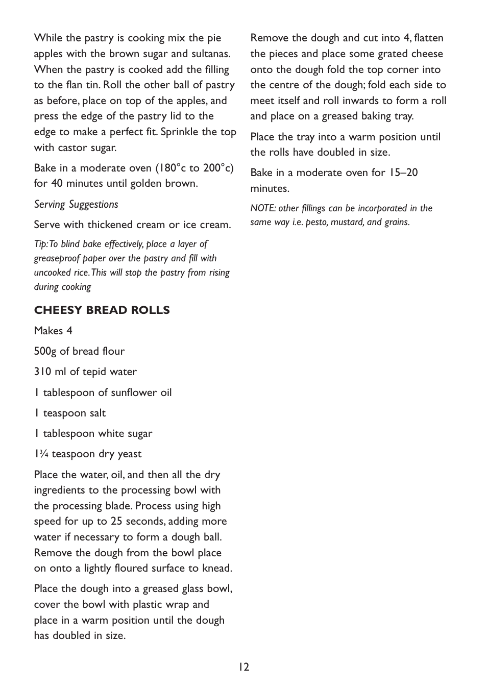 Kambrook KFP80 User Manual | Page 12 / 16