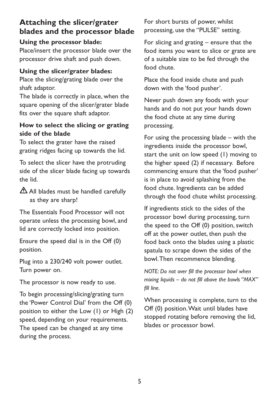 Kambrook KFP80 User Manual | Page 5 / 16
