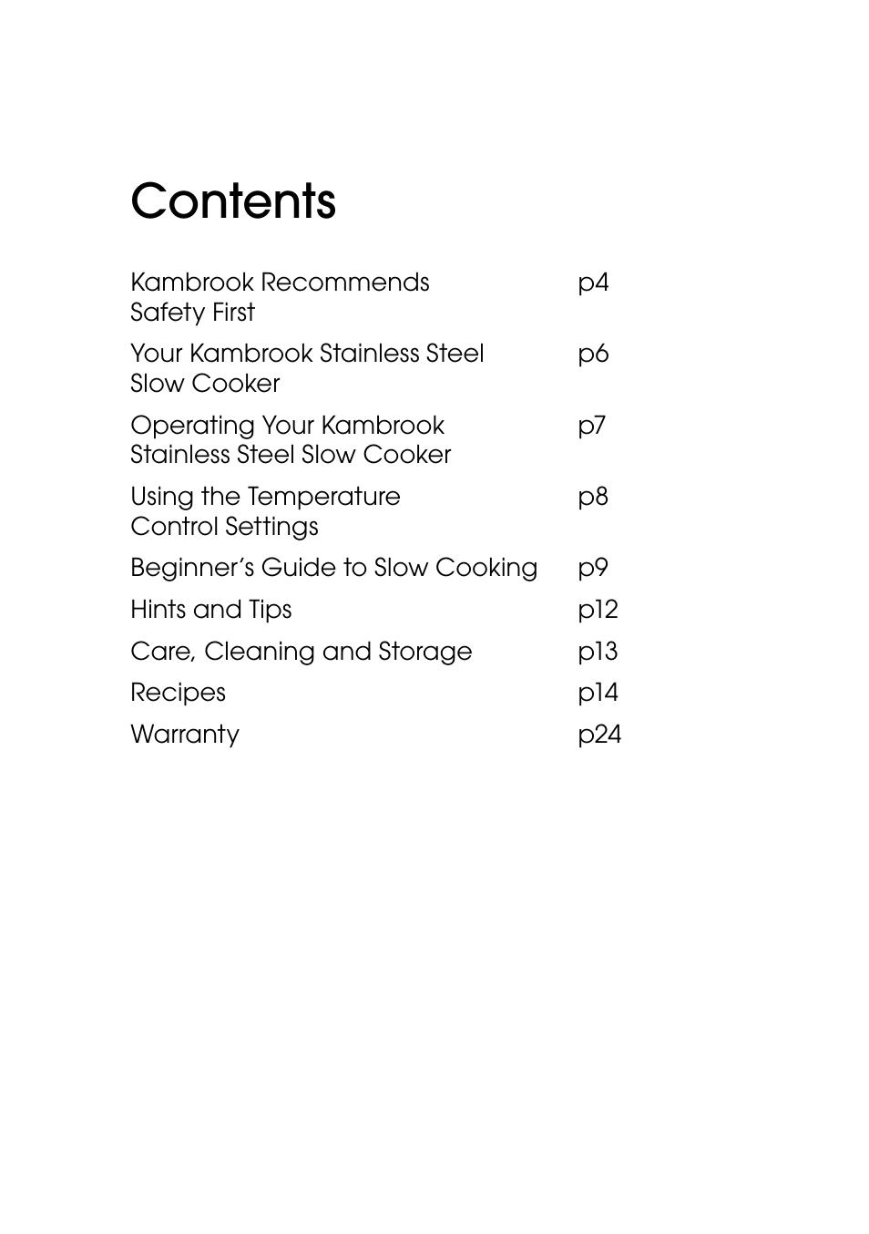 Kambrook KSC360 User Manual | Page 3 / 24