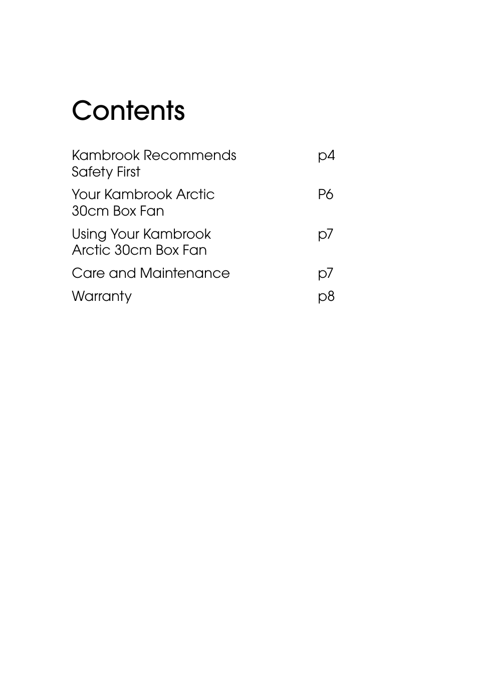 Kambrook ARCTIC KFA612 User Manual | Page 3 / 8