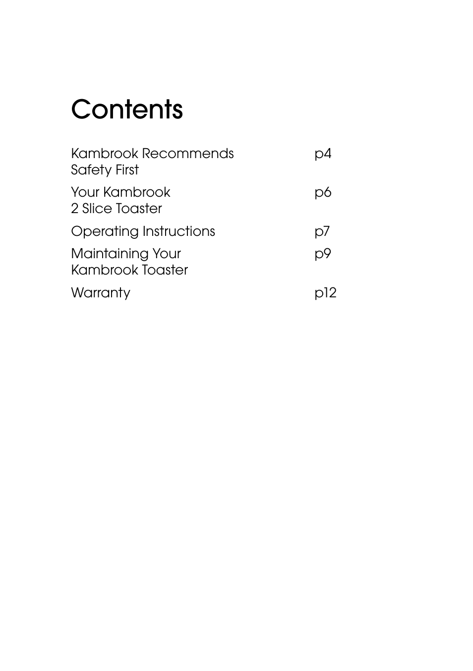 Kambrook KT220 User Manual | Page 3 / 12