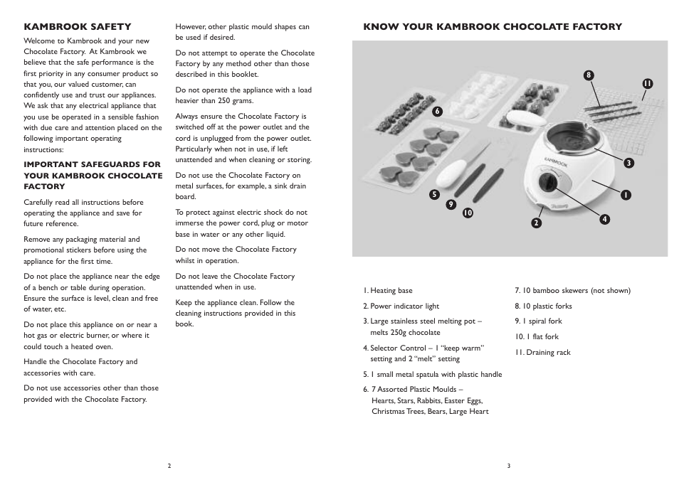 Kambrook KCM1 User Manual | Page 2 / 6