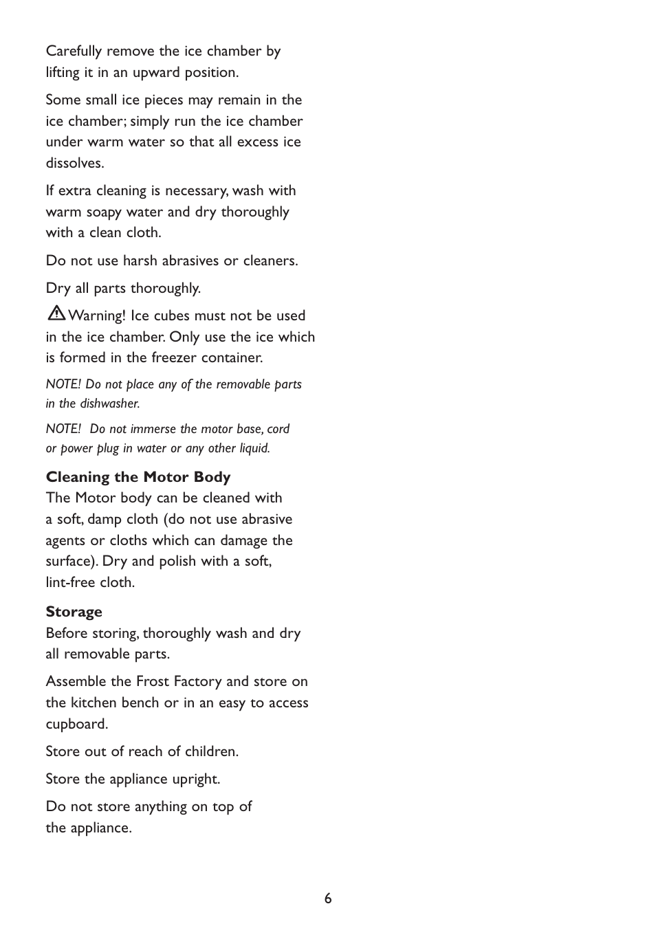 Kambrook Frost Factory KIS20 User Manual | Page 6 / 12
