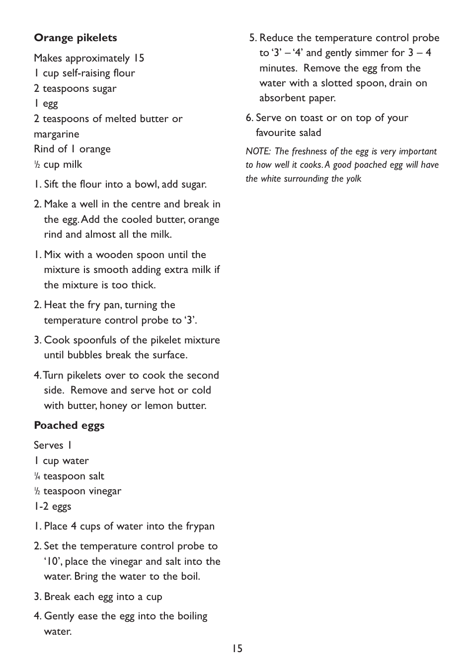 Kambrook KD66B User Manual | Page 15 / 20