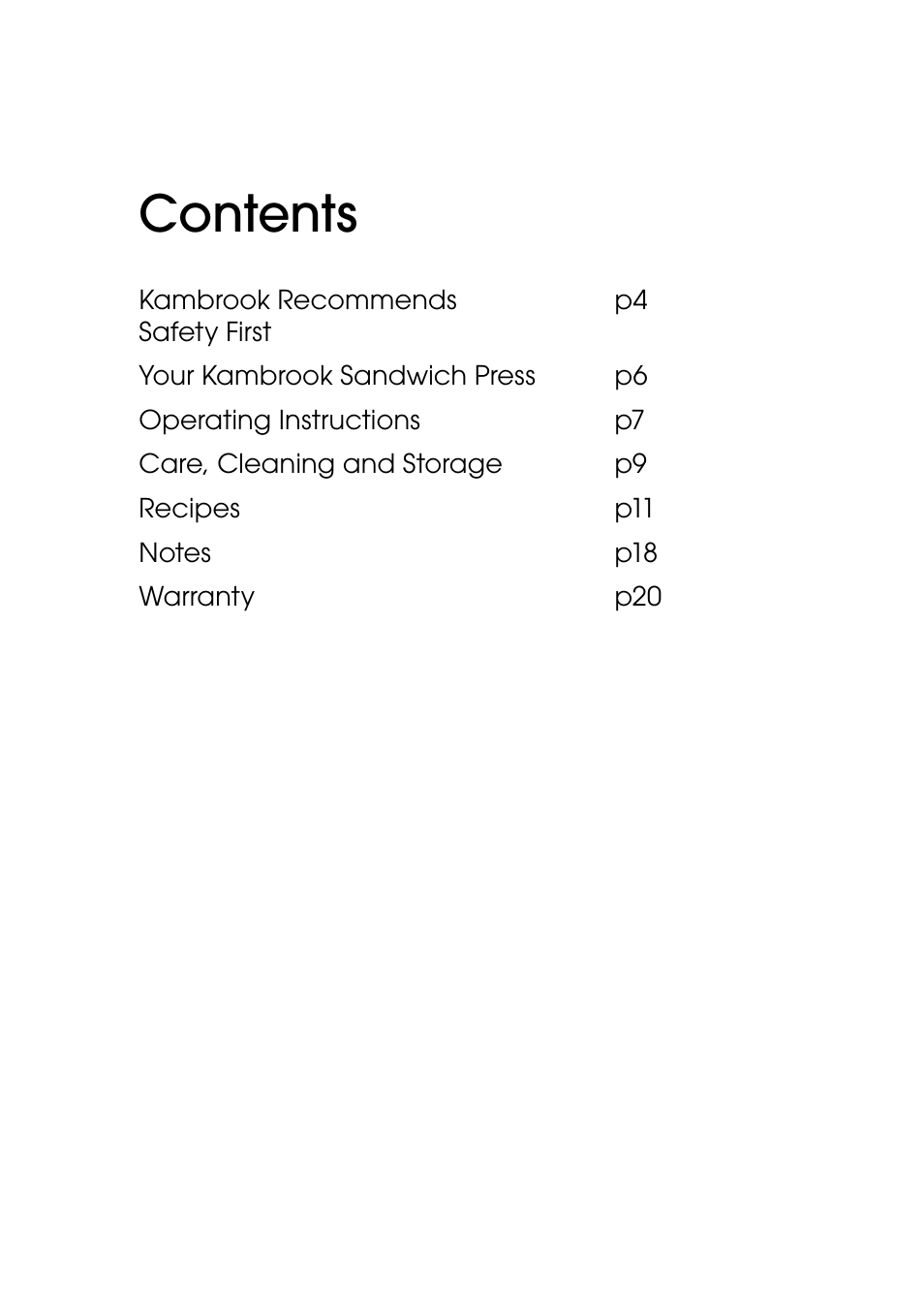 Kambrook KSG220 User Manual | Page 3 / 20