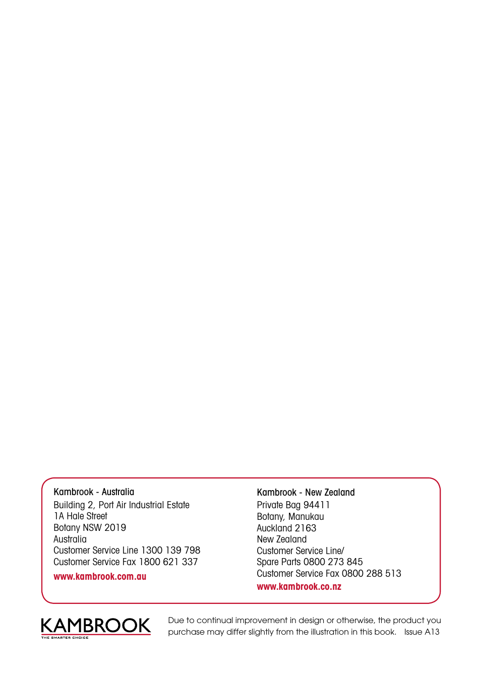 Kambrook SNUGASABUG KRH100 User Manual | 12 pages