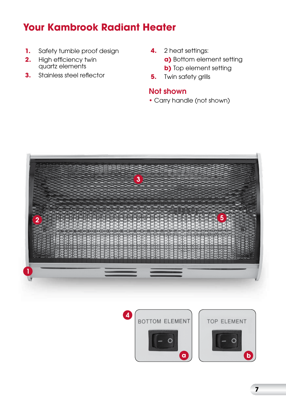 Your kambrook radiant heater | Kambrook SNUGASABUG KRH100 User Manual | Page 8 / 12