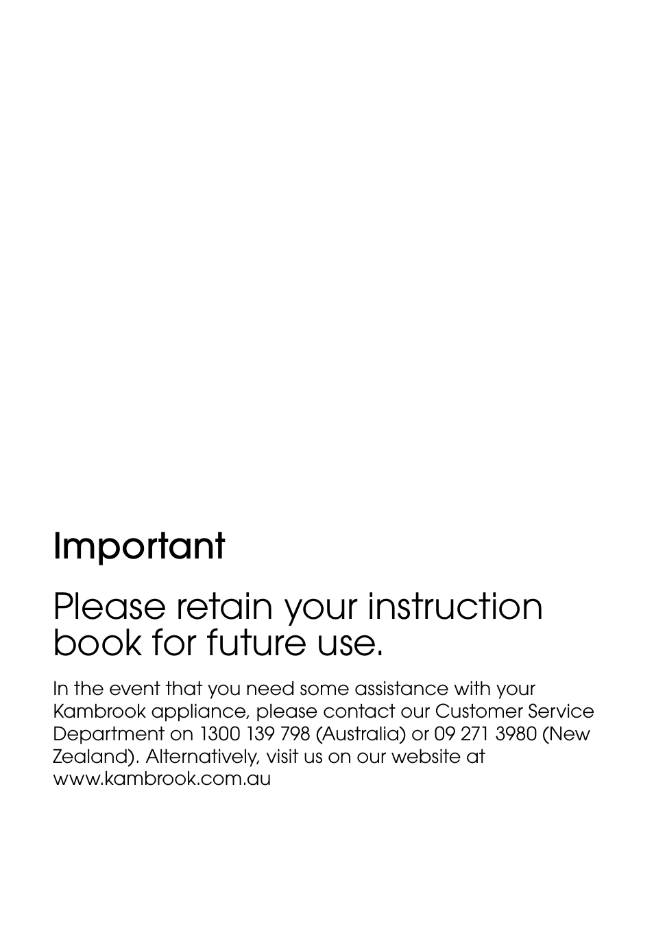 Kambrook KT60 User Manual | Page 2 / 12