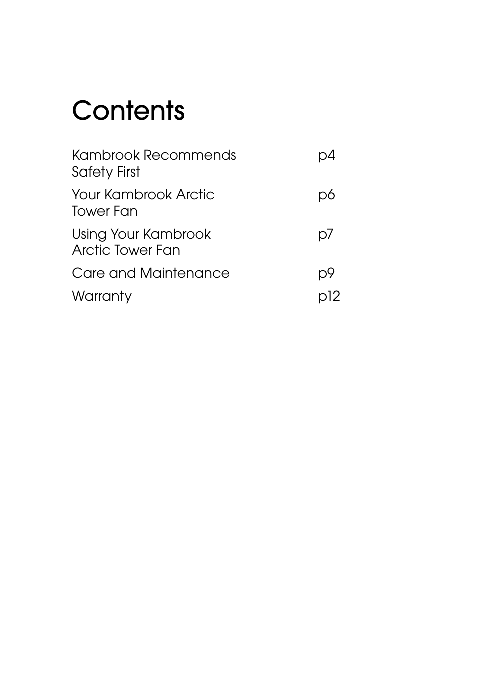 Kambrook ARCTIC KFA815 User Manual | Page 3 / 12