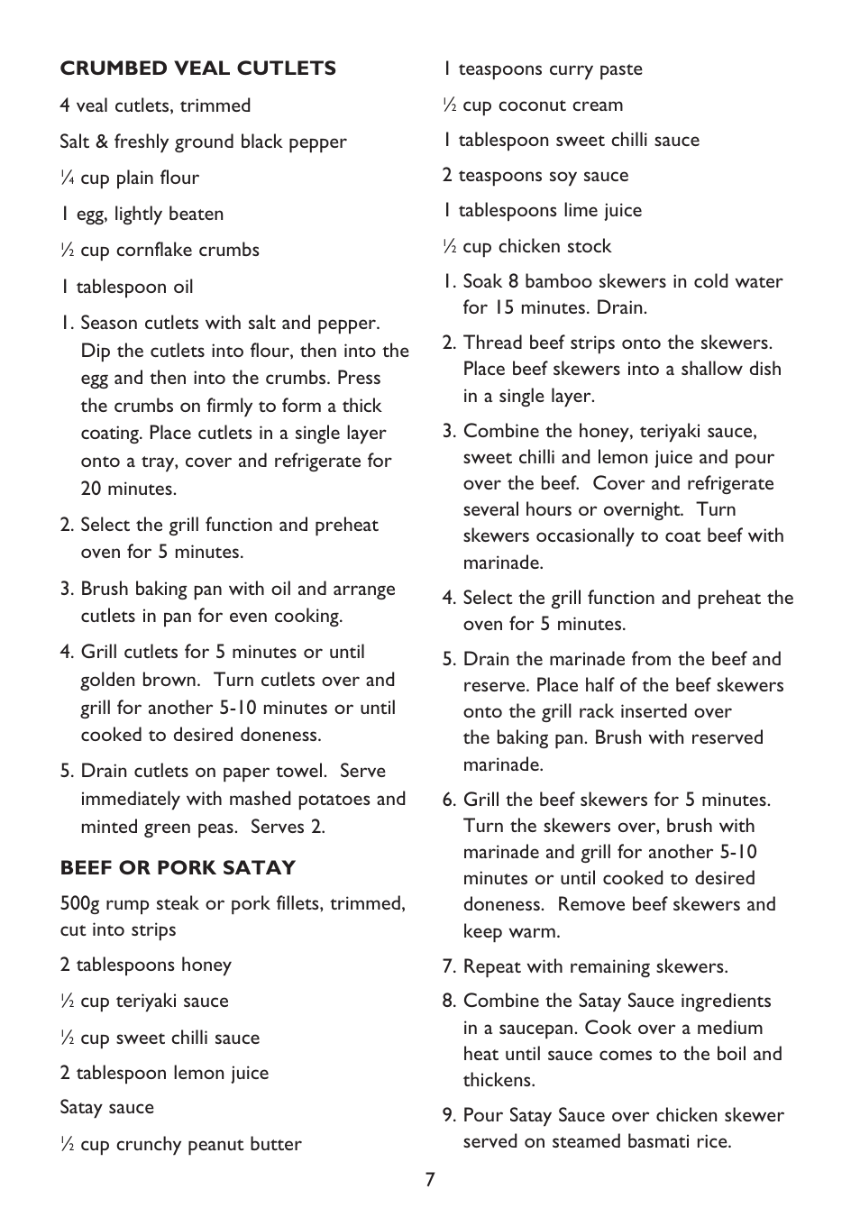Kambrook KOT100 User Manual | Page 7 / 12