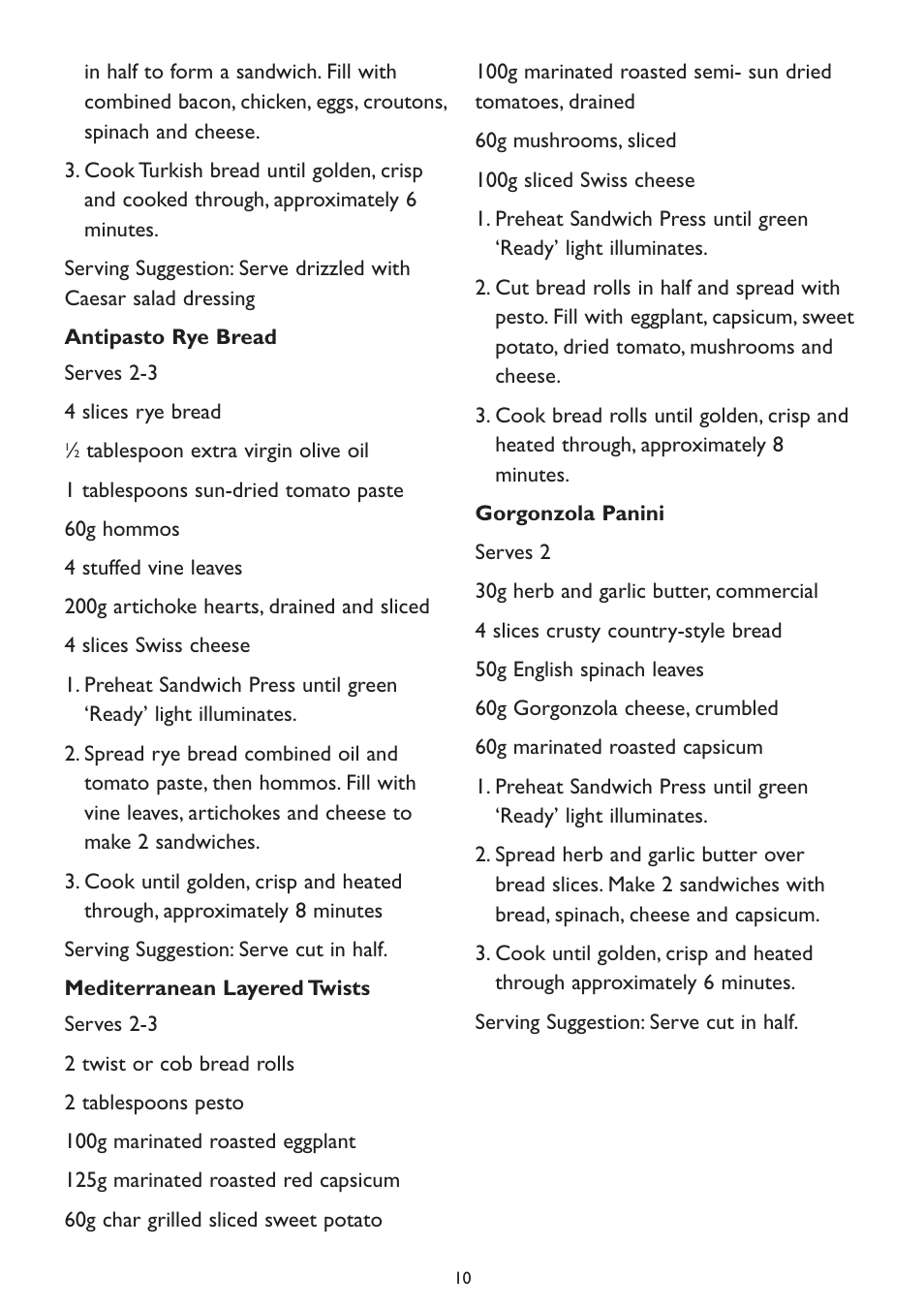 Kambrook KP500 User Manual | Page 10 / 16