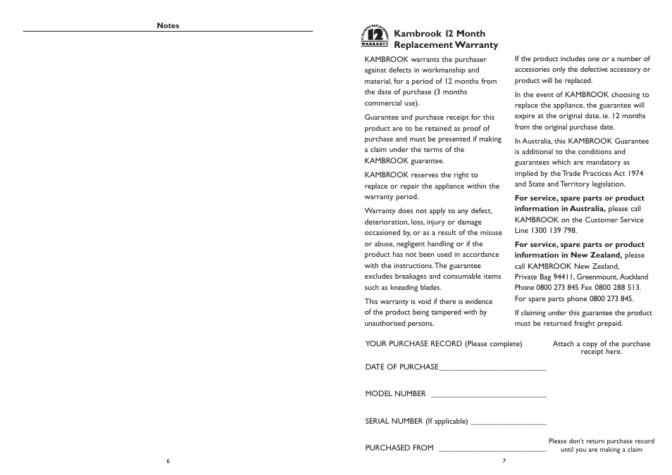 Kambrook SNUGASABUG FAN HEATER KFH20 User Manual | Page 4 / 4