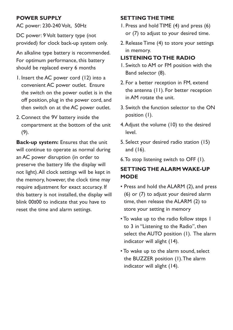 Kambrook KCR30 User Manual | Page 3 / 6