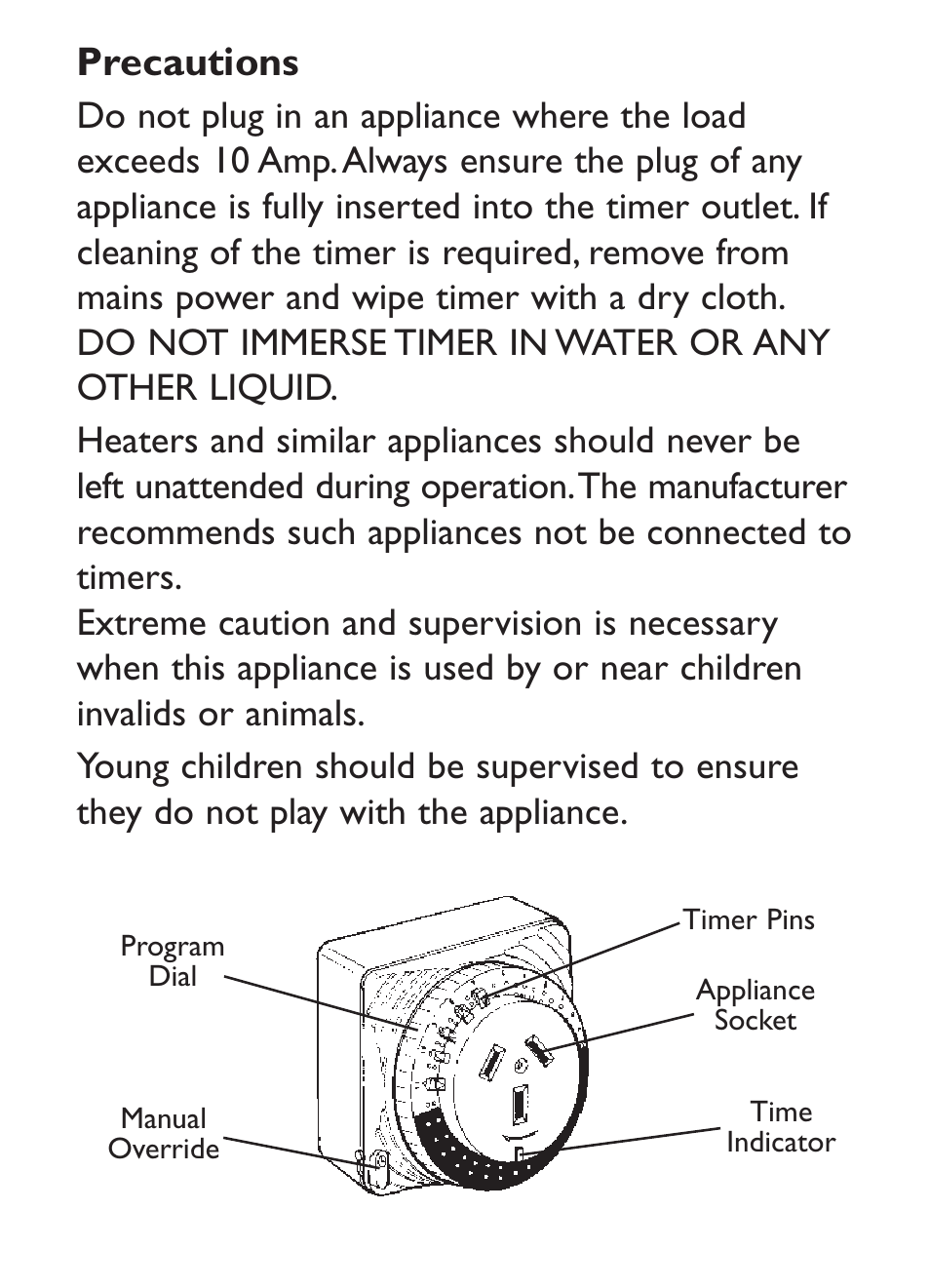 Precautions | Kambrook KMT90 User Manual | Page 2 / 4